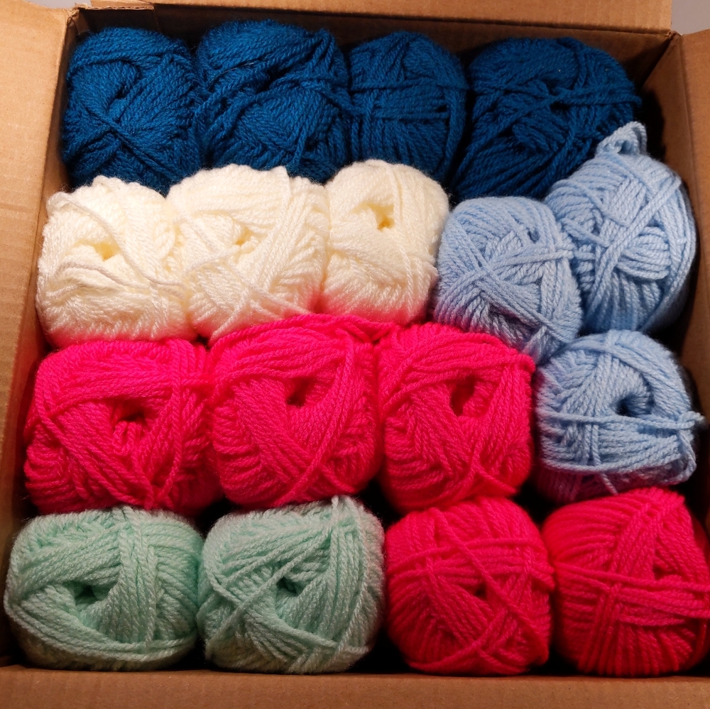 17 SKEINS YARN